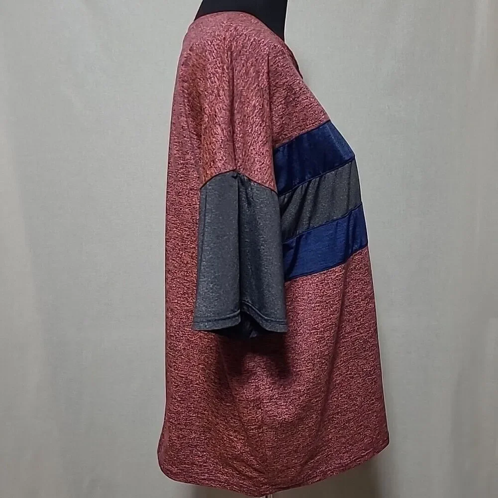 Free People Movement Womens Medium Ians Boxy Tee Oversized Top Striped Shirt